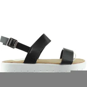 ZWARTE SANDALEN OP DE LC7 SPORTZOOL